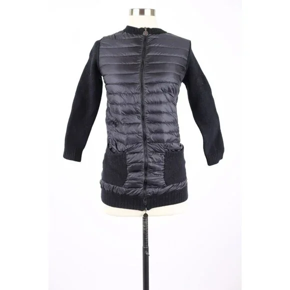 Moncler Maglione Tricot Alla Coreana Down Jacket SZ XS Black